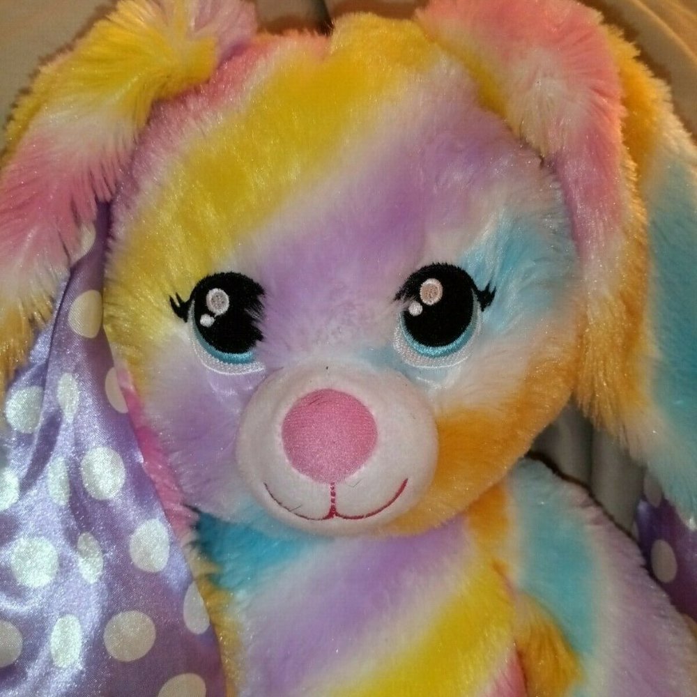 Build a Bear ๐ Rainbow Rabbit Colorful - Picture 5 of 6